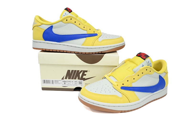 【CA1XP】7.0黄色 纯原乔丹1代低帮 DZ4137-700 Travis Scott x Air Jordan 1 Low OG 'Canary'