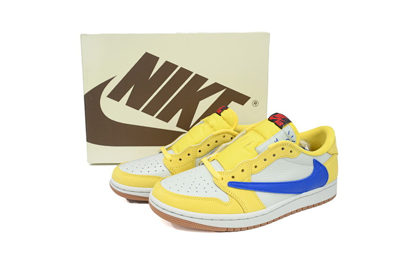 【CA1XP】7.0黄色 纯原乔丹1代低帮 DZ4137-700 Travis Scott x Air Jordan 1 Low OG 'Canary'