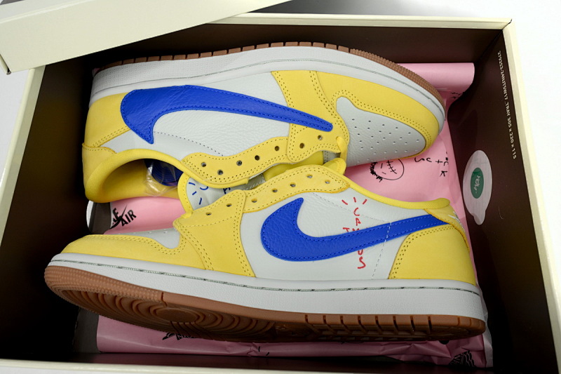 【CA1XP】7.0黄色 纯原乔丹1代低帮 DZ4137-700 Travis Scott x Air Jordan 1 Low OG 'Canary'