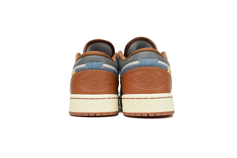 【AA1AQ】牛仔棕 乔丹1代低帮 FZ5046-041  Jordan 1 Low SE GS 'Sashiko'