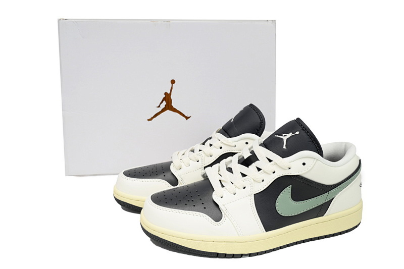 【AA1AQ】新黑绿 乔丹1代低帮 DC0774-001 Air Jordan 1 Low "Anthracite/Jade Smoke"