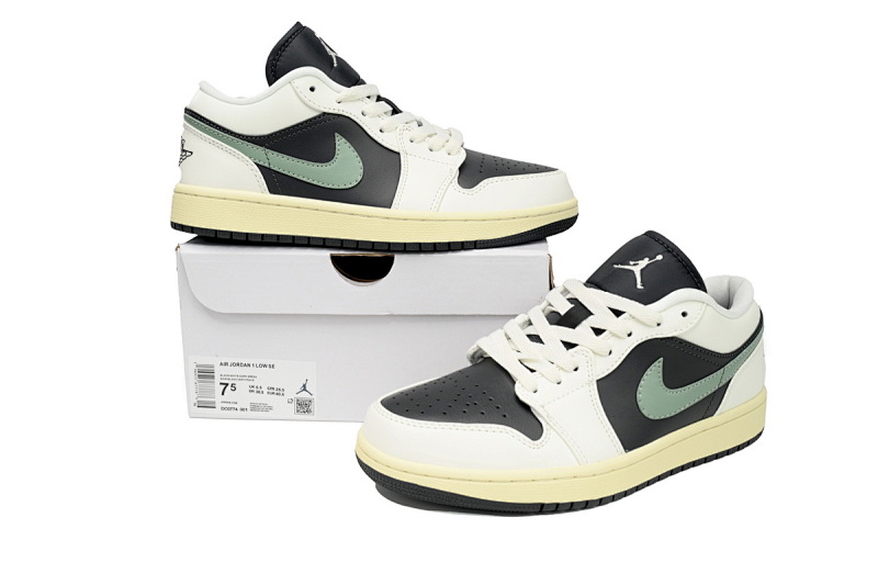 【AA1AQ】新黑绿 乔丹1代低帮 DC0774-001 Air Jordan 1 Low "Anthracite/Jade Smoke"