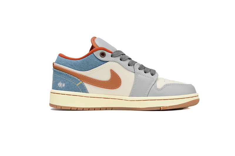 【AA1AQ】牛仔灰 乔丹1代低帮 FZ5045-091  Nike Air Jordan 1 Low 'Phantom'