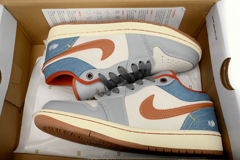 【AA1AQ】牛仔灰 乔丹1代低帮 FZ5045-091  Nike Air Jordan 1 Low 'Phantom'
