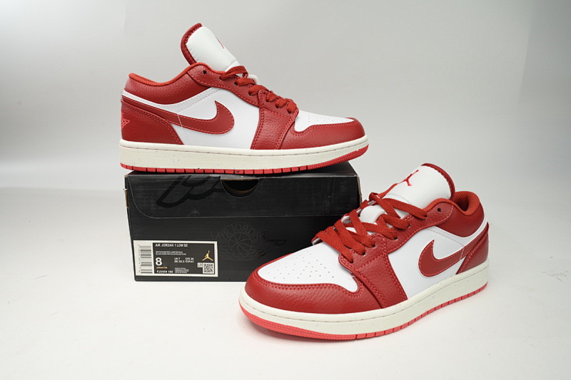 【AA1AQ】太阳红 乔丹1代低帮 FJ3459-160 Air Jordan 1 Low "White/Dune Red"