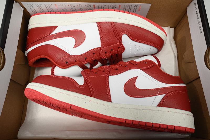 【AA1AQ】太阳红 乔丹1代低帮 FJ3459-160 Air Jordan 1 Low "White/Dune Red"