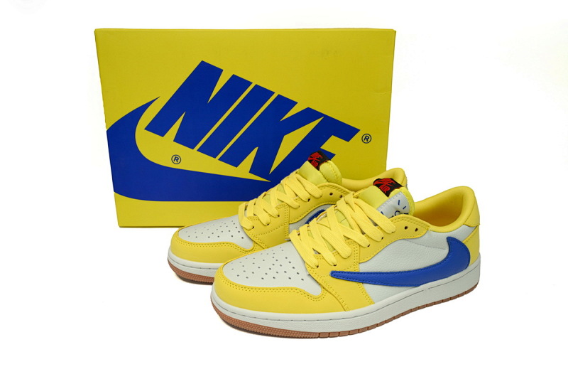 【AA1XH】8.0黄倒勾 乔丹1代低帮 DZ4137-700 Travis Scott x Air Jordan 1 Low OG 'Canary'