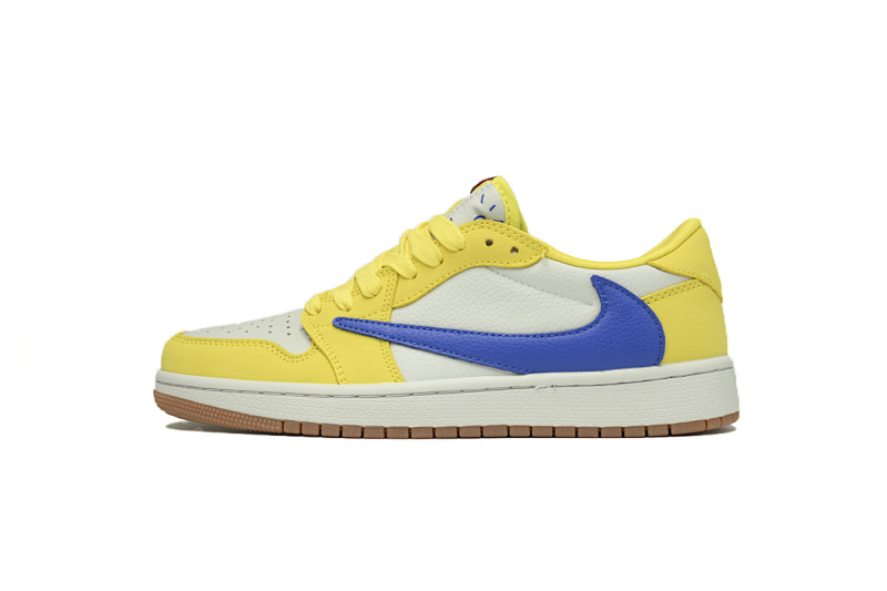 【AA1XH】8.0黄倒勾 乔丹1代低帮 DZ4137-700 Travis Scott x Air Jordan 1 Low OG 'Canary'