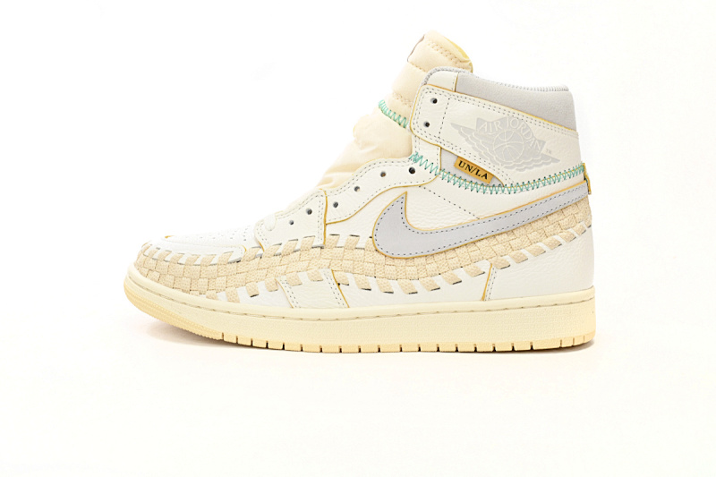 【DA7K6】UN拼接 纯原版乔丹1代 FD2565-100 Union x Air Jordan 1 High OG “Woven”