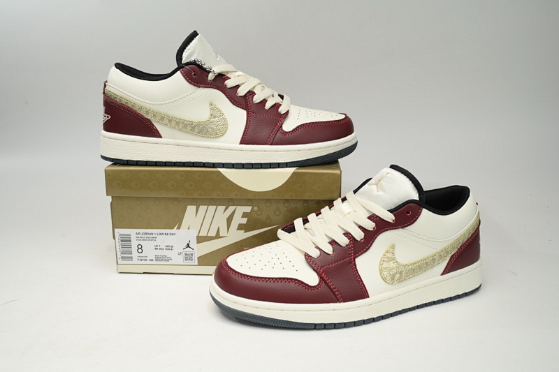 【BA5AQ】龙年红 乔丹1代低帮 FJ5735-100 Air Jordan 1 Low SE Year of the Dragon