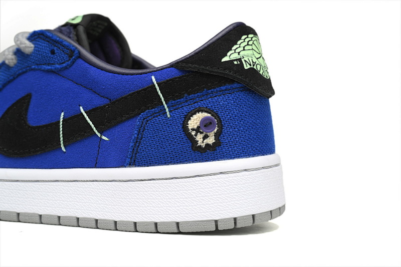 【AA1XH】低蓝娃娃 乔丹1代低帮 DZ7292-420 Zion Williamson x Air Jordan 1 Low OG “Voodoo”