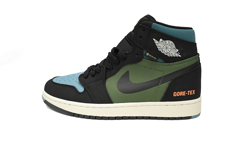 【BA7XH】防水黑绿 东莞版乔丹1代篮球运动鞋 DB2889-003 Air Jordan 1 High Element GORE-TEX "Black/Olive"
