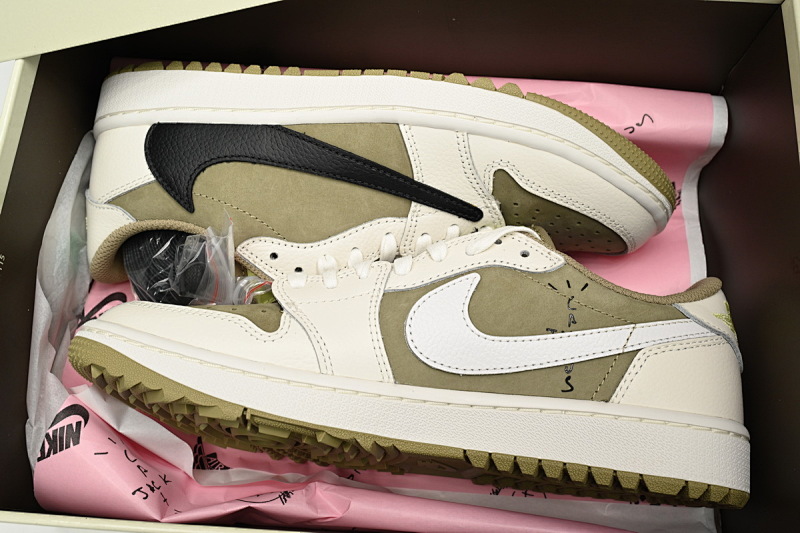 yupoo_327614_1c499c90.jpg 【CA1XP】6.0高尔夫 XP版乔丹1代 FZ3124-200 Travis Scott x Air Jordan 1 Low Black, White, Green