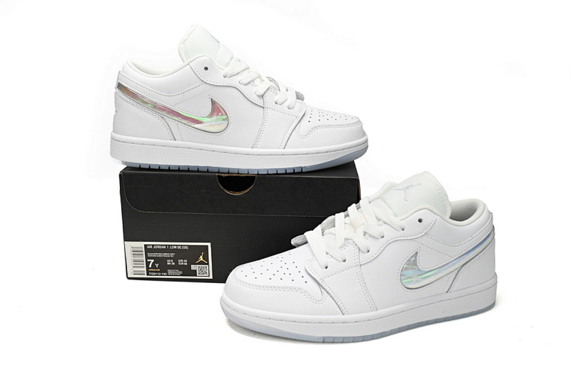 yupoo_327709_399f2da5.jpg 【AG1AQ】冰雪奇缘 乔丹1代低帮 FQ9112-100 Air Jordan 1 Low GS Glitter Swoosh
