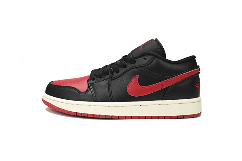 【AG1AQ】红嘿红 乔丹1代低帮  DC0774-061  Air Jordan 1 Low Bred Sail