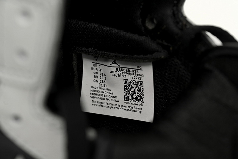 【BA7XH】2.0影子  东莞版乔丹1代篮球鞋 555088-035 Air Jordan 1 Shadow 2.0 Black Light Smoke Grey