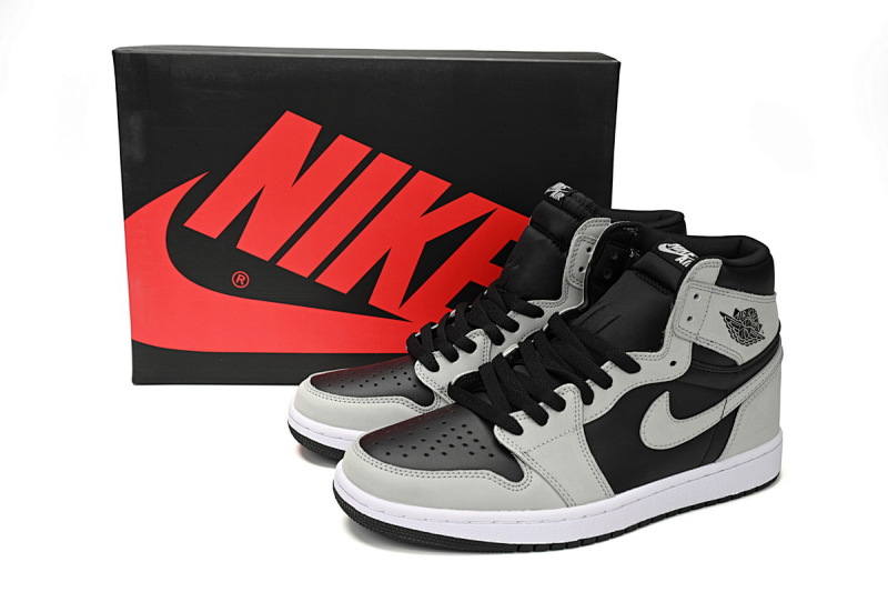 【BA7XH】2.0影子  东莞版乔丹1代篮球鞋 555088-035 Air Jordan 1 Shadow 2.0 Black Light Smoke Grey
