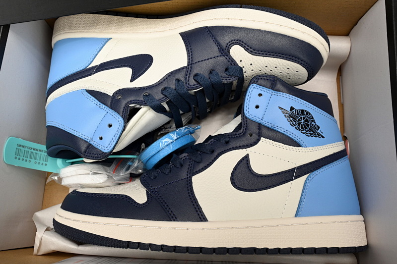 【BA7XH】黑曜石 东莞版乔丹1代555088-140 Air Jordan 1 Retro High OG “Obsidian University Blue”