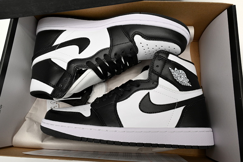 【BA7XH】黑白熊猫  东莞版乔丹1代 555088-010 Air Jordan 1 Retro High OG Black White