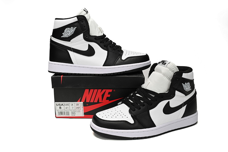 【BA7XH】黑白熊猫  东莞版乔丹1代 555088-010 Air Jordan 1 Retro High OG Black White