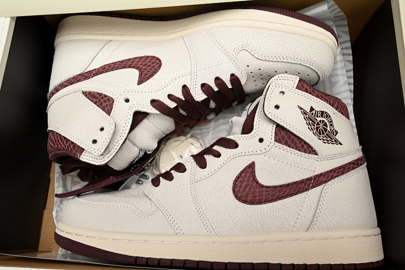 yupoo_328010_78eeba5d.jpg 【BA7XH】复古灰粽蛇纹 东莞版乔丹1代篮球鞋 DO7097-100 Air Jordan 1 High OG SailBurgundy Crush5