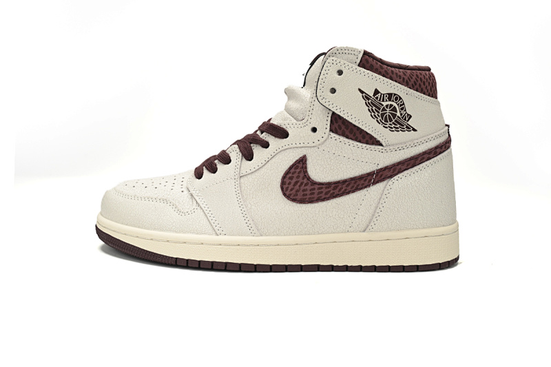 yupoo_328010_8fb1f62e.jpg 【BA7XH】复古灰粽蛇纹 东莞版乔丹1代篮球鞋 DO7097-100 Air Jordan 1 High OG SailBurgundy Crush5