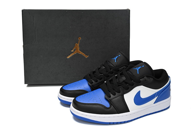【AG1AQ】黑蓝白 乔丹1代低帮 553558-140  Air Jordan 1 Low "Royal Toe" 2023 Shoes