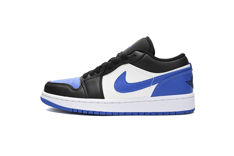 【AG1AQ】黑蓝白 乔丹1代低帮 553558-140  Air Jordan 1 Low "Royal Toe" 2023 Shoes
