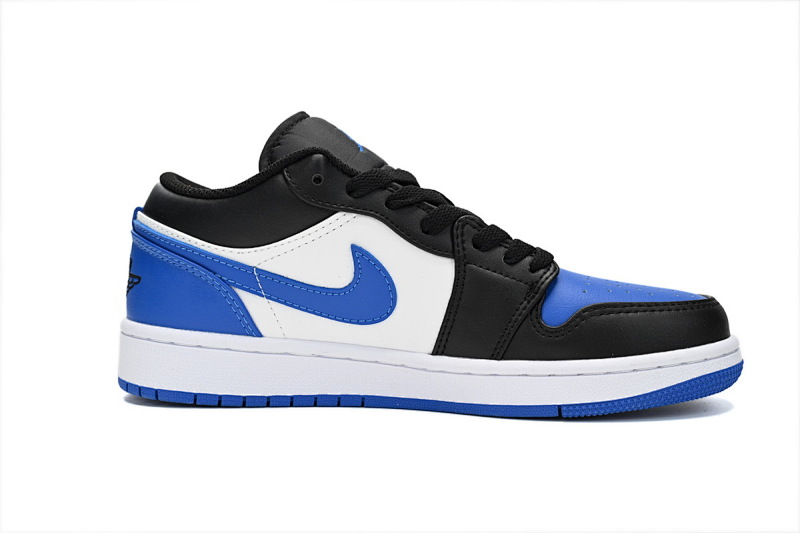 【AG1AQ】黑蓝白 乔丹1代低帮 553558-140  Air Jordan 1 Low "Royal Toe" 2023 Shoes