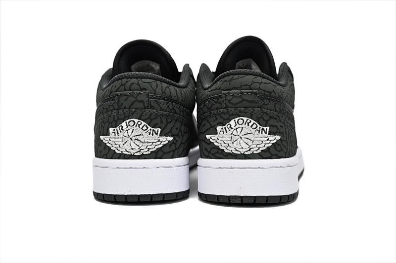 【AG1AQ】黑豹纹 乔丹1代低帮 FB9907-001 Air Jordan 1 Low "Black Elephant"