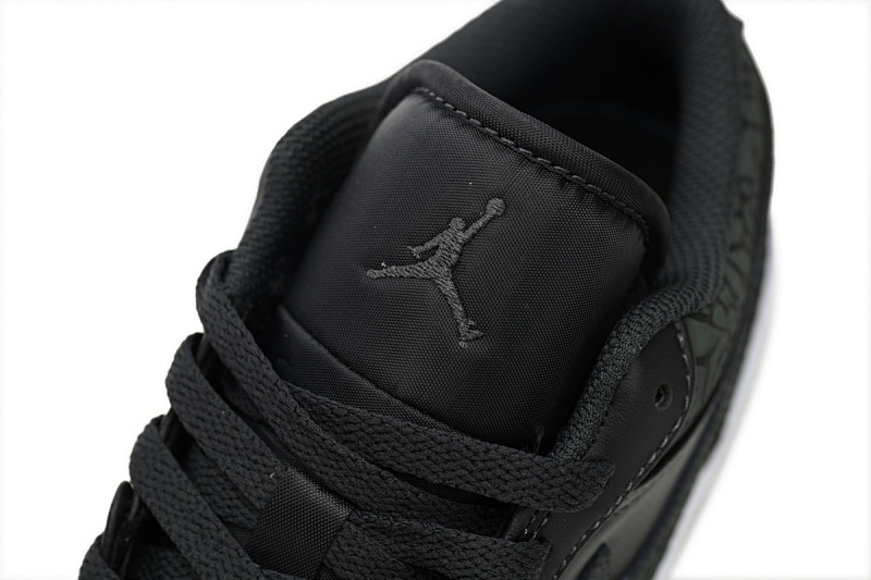【AG1AQ】黑豹纹 乔丹1代低帮 FB9907-001 Air Jordan 1 Low "Black Elephant"