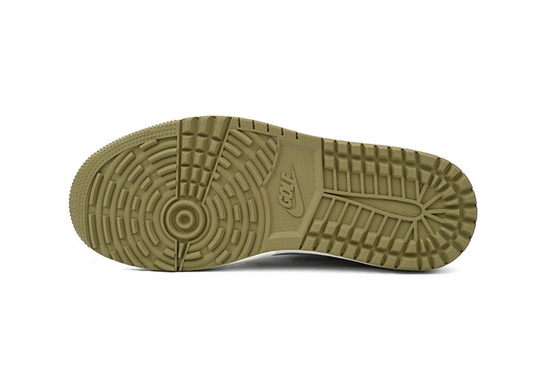 【DA7OG】高尔夫 OG版乔丹1代 FZ3124-200 Travis Scott x Air Jordan 1 Low Black, White, Green