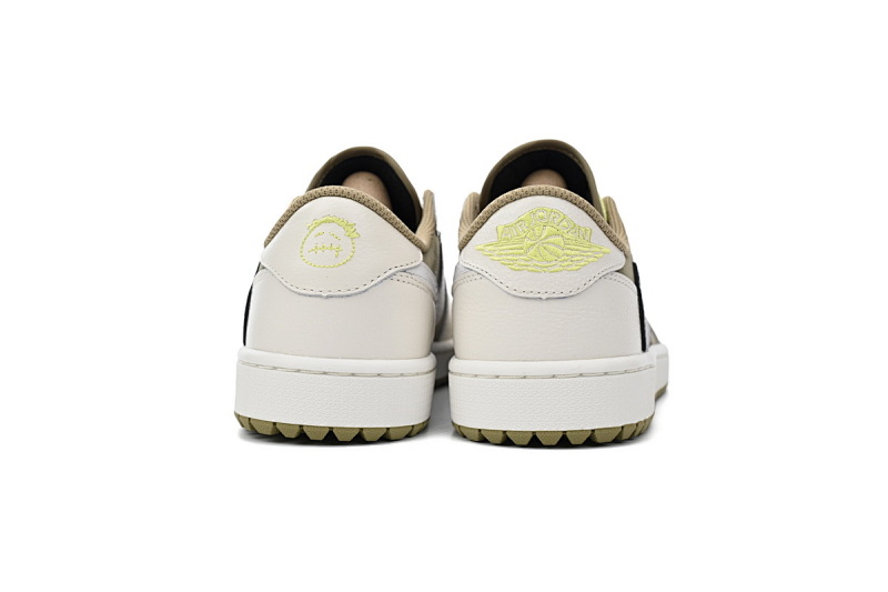 【DA7OG】高尔夫 OG版乔丹1代 FZ3124-200 Travis Scott x Air Jordan 1 Low Black, White, Green