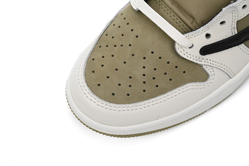 【DA7OG】高尔夫 OG版乔丹1代 FZ3124-200 Travis Scott x Air Jordan 1 Low Black, White, Green