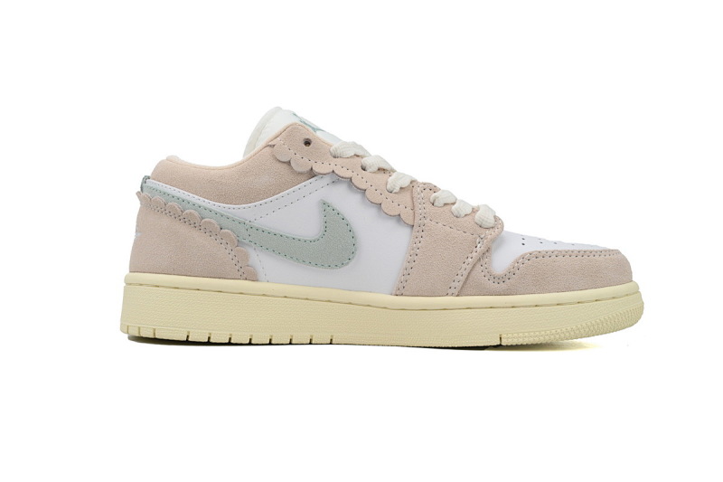 【AG1AQ】花边粉白 乔丹1代低帮 DZ5356-800 Air Jordan 1 Low GS Pink