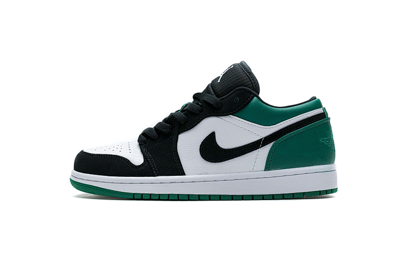 【AA1AQ】黑白绿 乔丹1代低帮553558-113 Air Jordan 1 Low Mystic Green