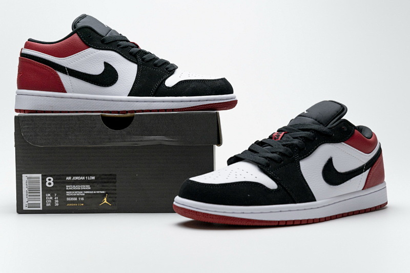 yupoo_328562_312e798d.jpg 【AA1AQ】黑白红 乔丹1代低帮 553558-116 Air Jordan 1 Low Black Toe