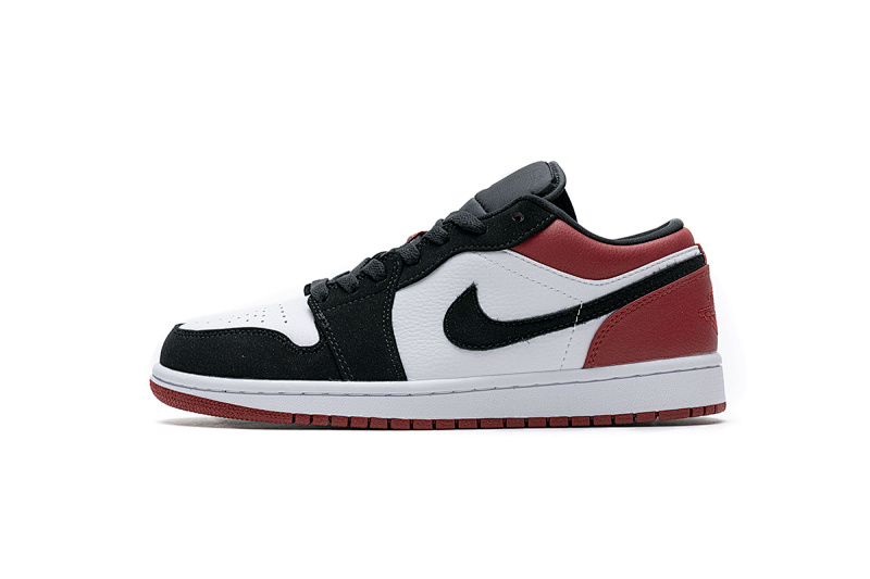 【AA1AQ】黑白红 乔丹1代低帮 553558-116 Air Jordan 1 Low Black Toe