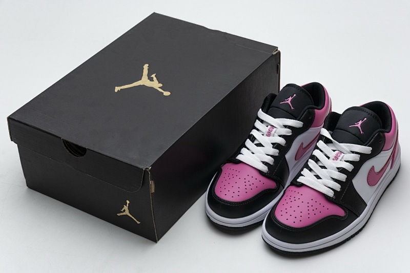 yupoo_328632_09b21d72.jpg 【AA1AQ】黑白粉 乔丹1代低帮 554723-106 Air Jordan 1 Low(GS) Pinksicle