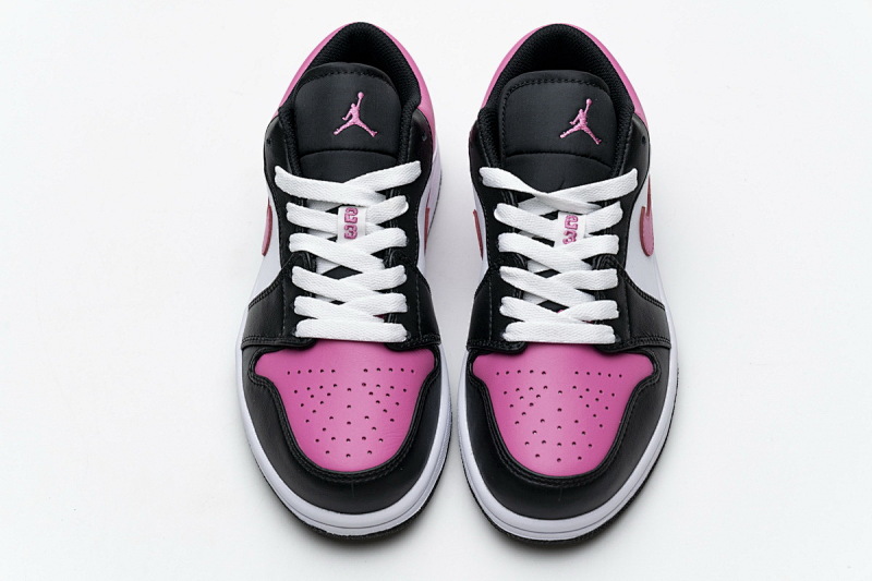yupoo_328632_bcf00a5f.jpg 【AA1AQ】黑白粉 乔丹1代低帮 554723-106 Air Jordan 1 Low(GS) Pinksicle