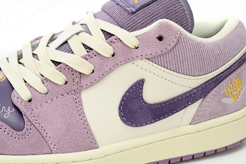 【AA1AQ】复古紫 乔丹1代低帮 DR8057-500 Air Jordan 1 Low “International Women's Day”Retro purple