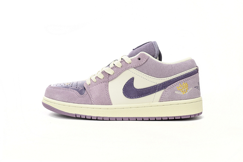 【AA1AQ】复古紫 乔丹1代低帮 DR8057-500 Air Jordan 1 Low “International Women's Day”Retro purple