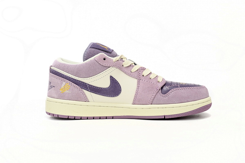 【AA1AQ】复古紫 乔丹1代低帮 DR8057-500 Air Jordan 1 Low “International Women's Day”Retro purple