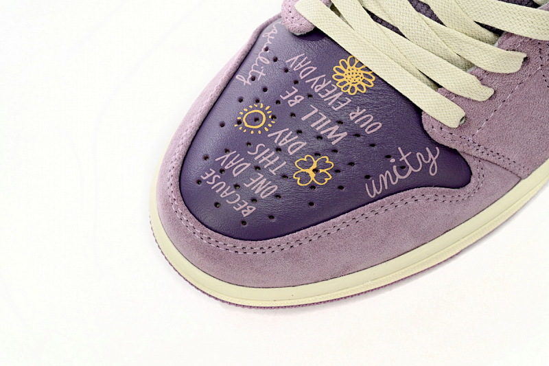 【AA1AQ】复古紫 乔丹1代低帮 DR8057-500 Air Jordan 1 Low “International Women's Day”Retro purple
