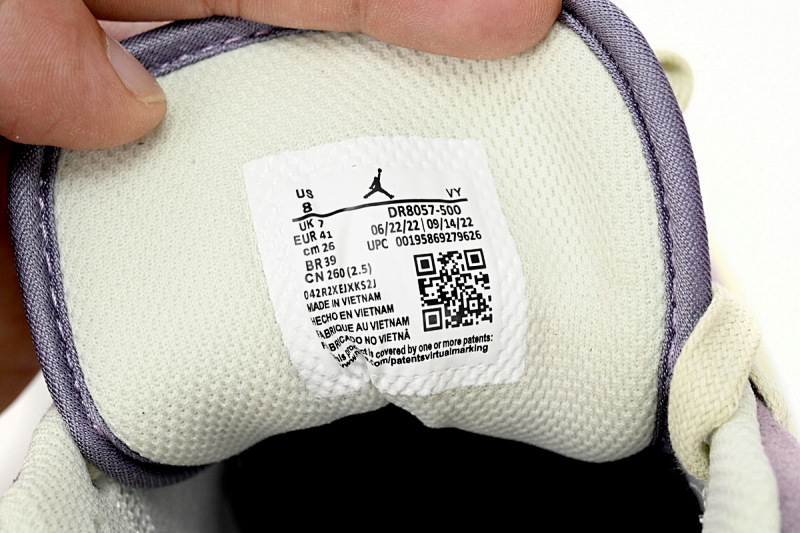 【AA1AQ】复古紫 乔丹1代低帮 DR8057-500 Air Jordan 1 Low “International Women's Day”Retro purple