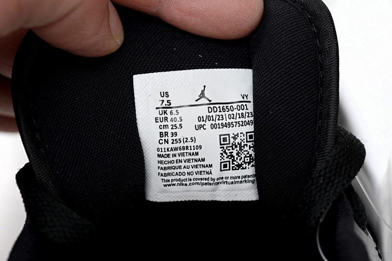 【AA1AQ】复古黑白 乔丹1代低帮 DD1650-001 Air Jordan aj1 Low Vintage Black And White