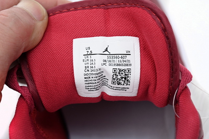 【AA1AQ】大学红 乔丹1代低帮 553560-607 Air Jordan 1 Low Whiter'Red