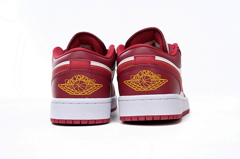 【AA1AQ】大学红 乔丹1代低帮 553560-607 Air Jordan 1 Low Whiter'Red