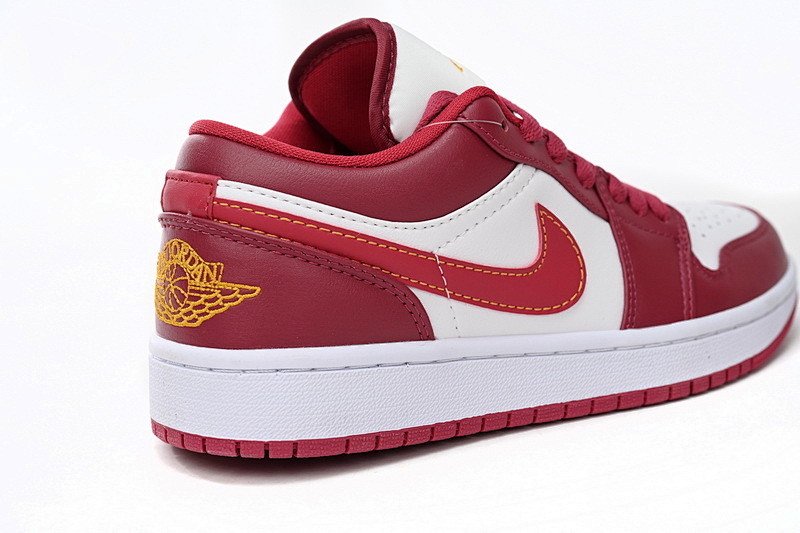 【AA1AQ】大学红 乔丹1代低帮 553560-607 Air Jordan 1 Low Whiter'Red