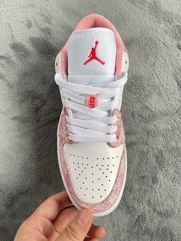 【AA1AQ】冰淇淋 乔丹1代低帮 CW7104-601 Air Jordan 1 Low SE GS Paint Drip